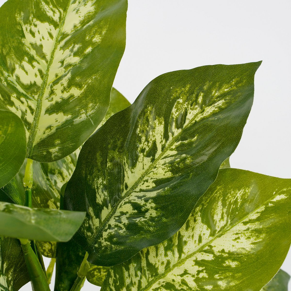 Dieffenbachia Kunstpflanze im Blumentopf Stan - H40 x Ø30 cm - Grün