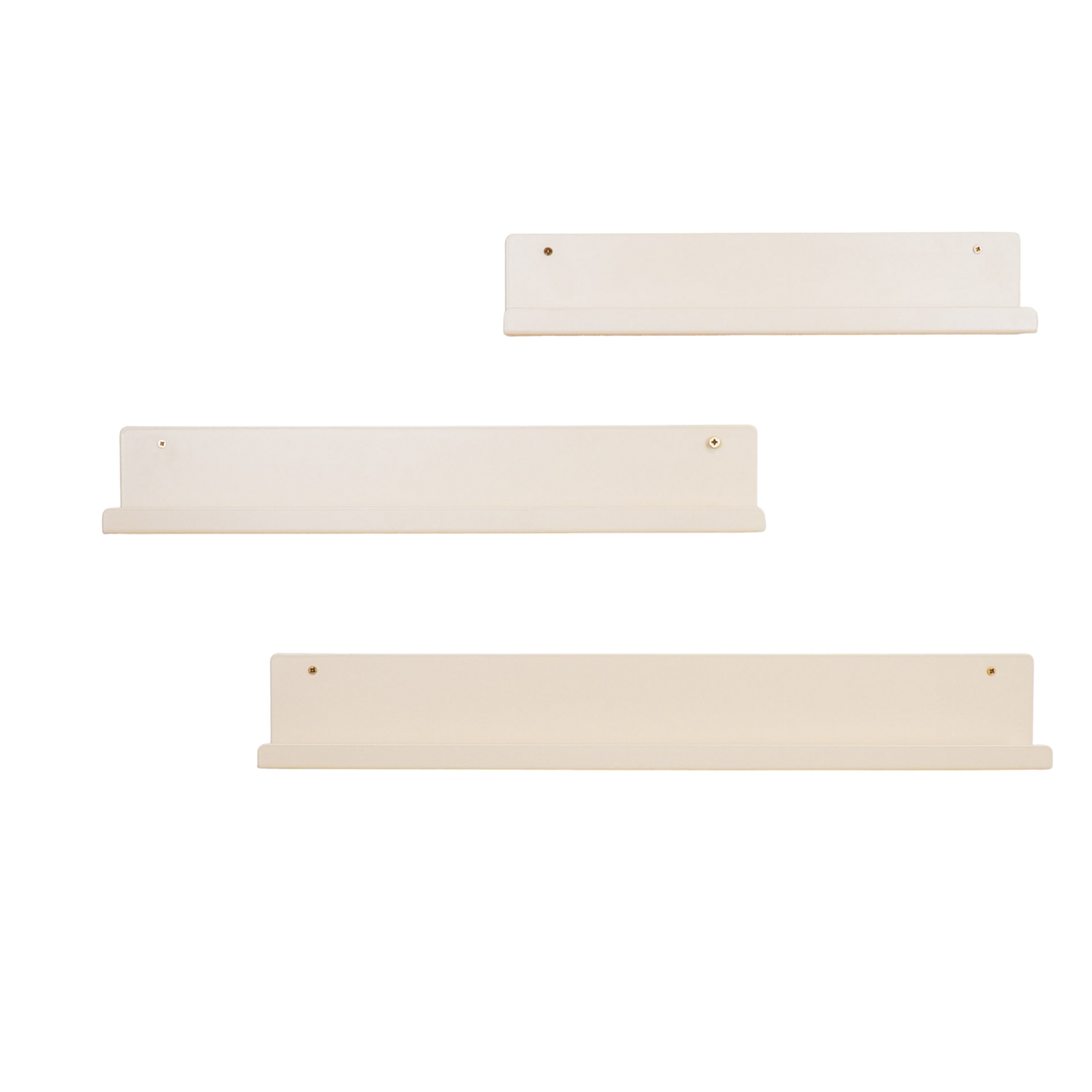 Wall shelf - Metal - Beige - Set of 3 