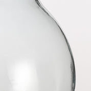 Olly Vase - H23 x Ø29 cm - Recycled Glass - Transparent