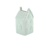 Ornament - Spaarpot - Huis - Keramiek - Mintgroen -7x7x13cm