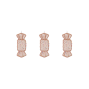 Kersthangers- 3 Toffee Candy Foam-Bruin/Disco Dip- S3-5.5x