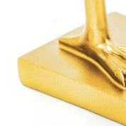 Ornament - Flamingo - Polyresin - Gold - 16.5x10x39cm