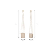 Atlantic Plantenmand - Set van 2 - Crème