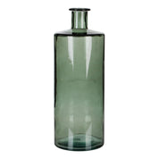 Guan Bottle Vase - H40 x Ø15 cm - Recycled Glass - Green