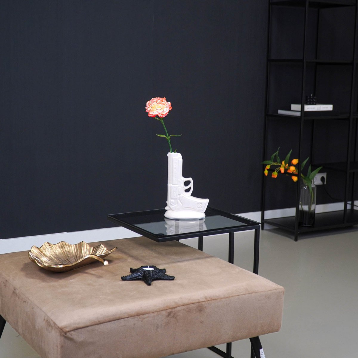 Vase - Pistol - white 