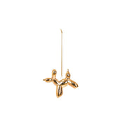 Ornament - Ballon Hondenhanger - Keramiek - Goud - 6,5x3x6cm