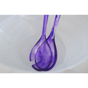 Purple Resin Salad Servers 33x7.6x2.5cm