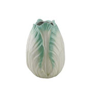 VASE-TULIP HOOFD STONEYWARE-MINT- 14X14X19CM
