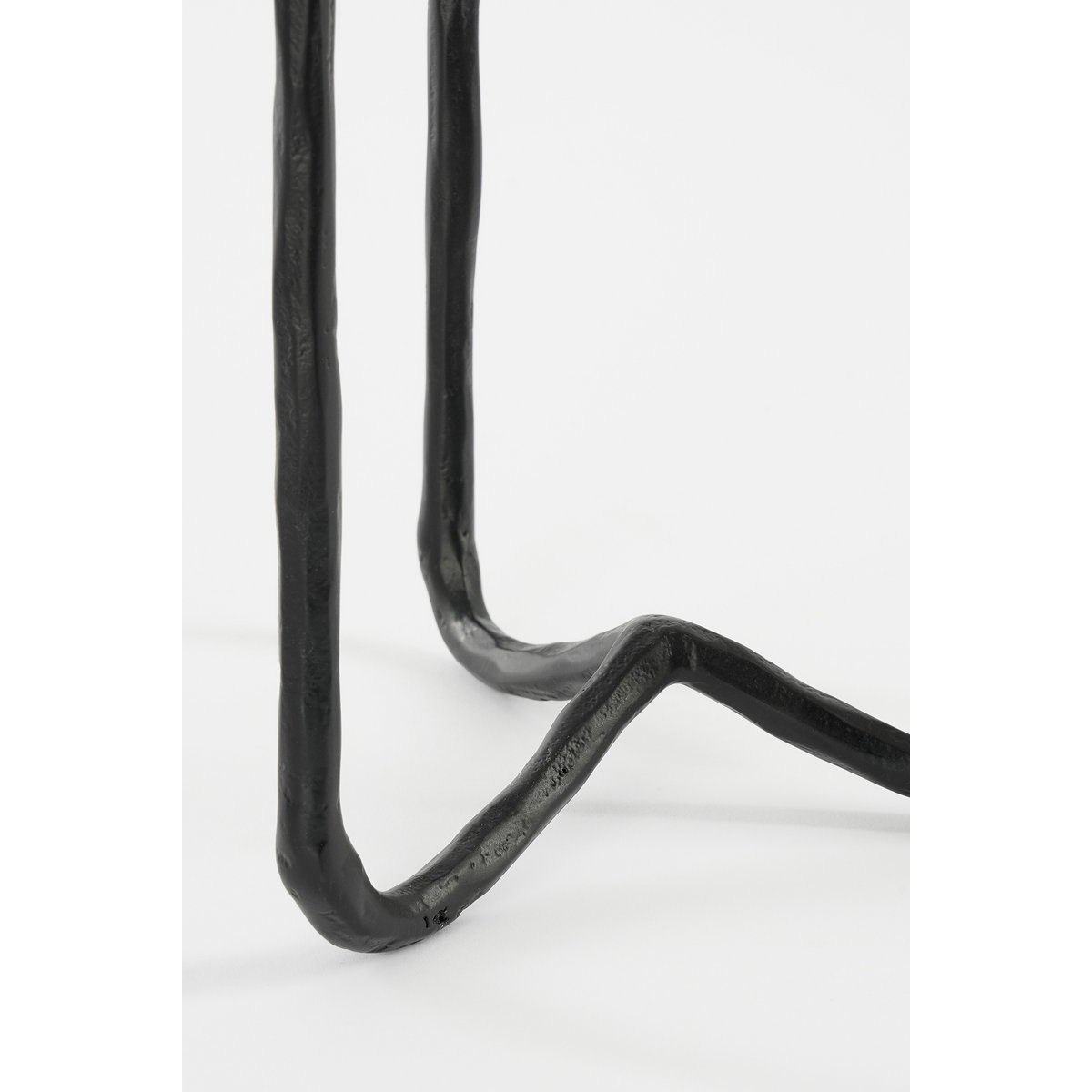 Christy Candlestick - L17 x W18 x H34 cm - Aluminum - Black