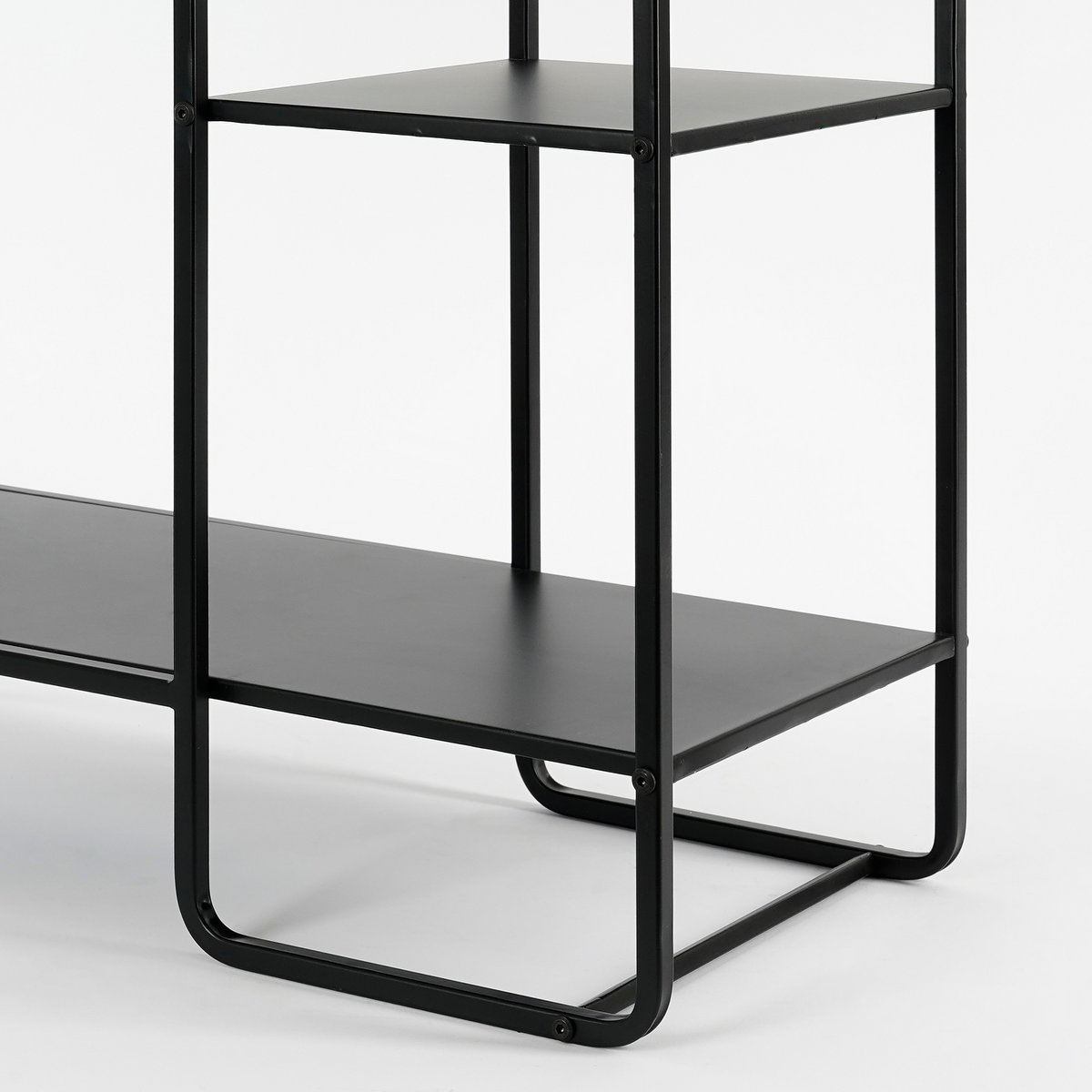 Étagère Jules - L76 x l30 x H178 cm - Métal - Noir