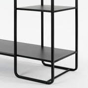 Étagère Jules - L76 x l30 x H178 cm - Métal - Noir
