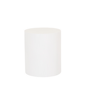 Side table - cylinder - white 