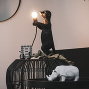 Table lamp - Meerkat - Polyresin - Black - E27 - 15x10x38cm