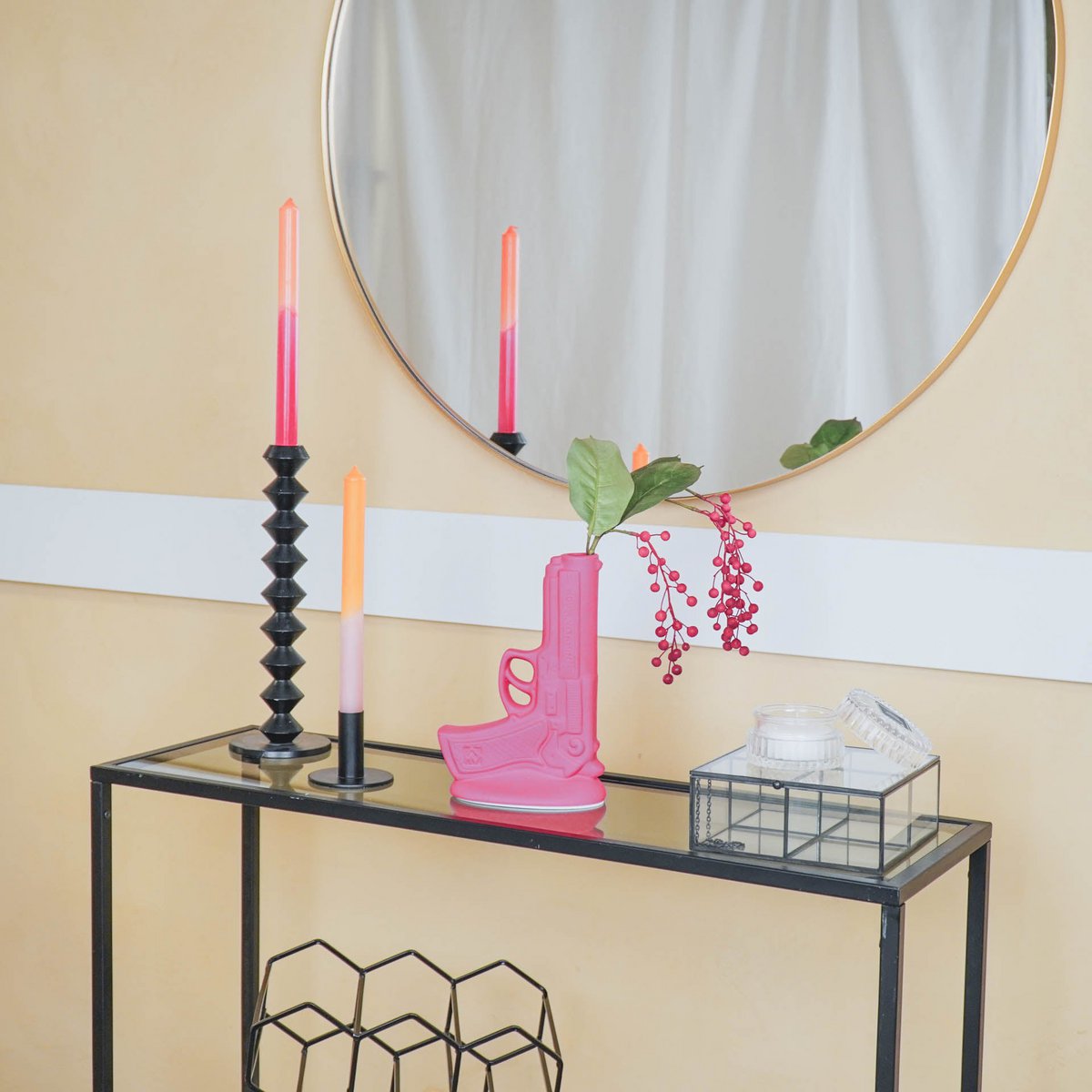 Vase - Gun - Neon pink