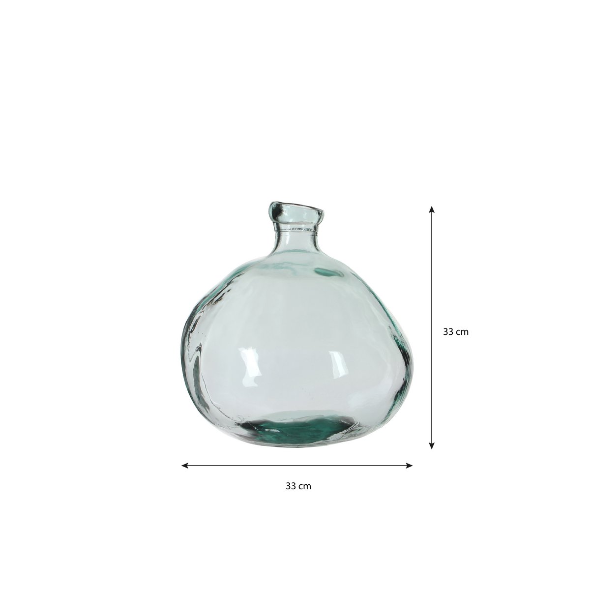 Organic Vase - H33 x Ø33 cm - Transparent