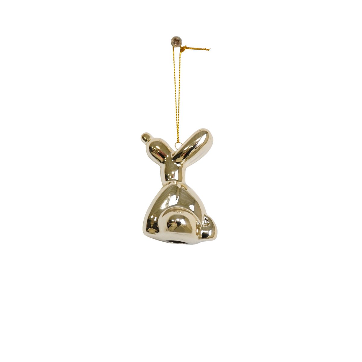 Ornament - Balloon Dog Pendant - Ceramics - Gold - 5.5x6.5cm