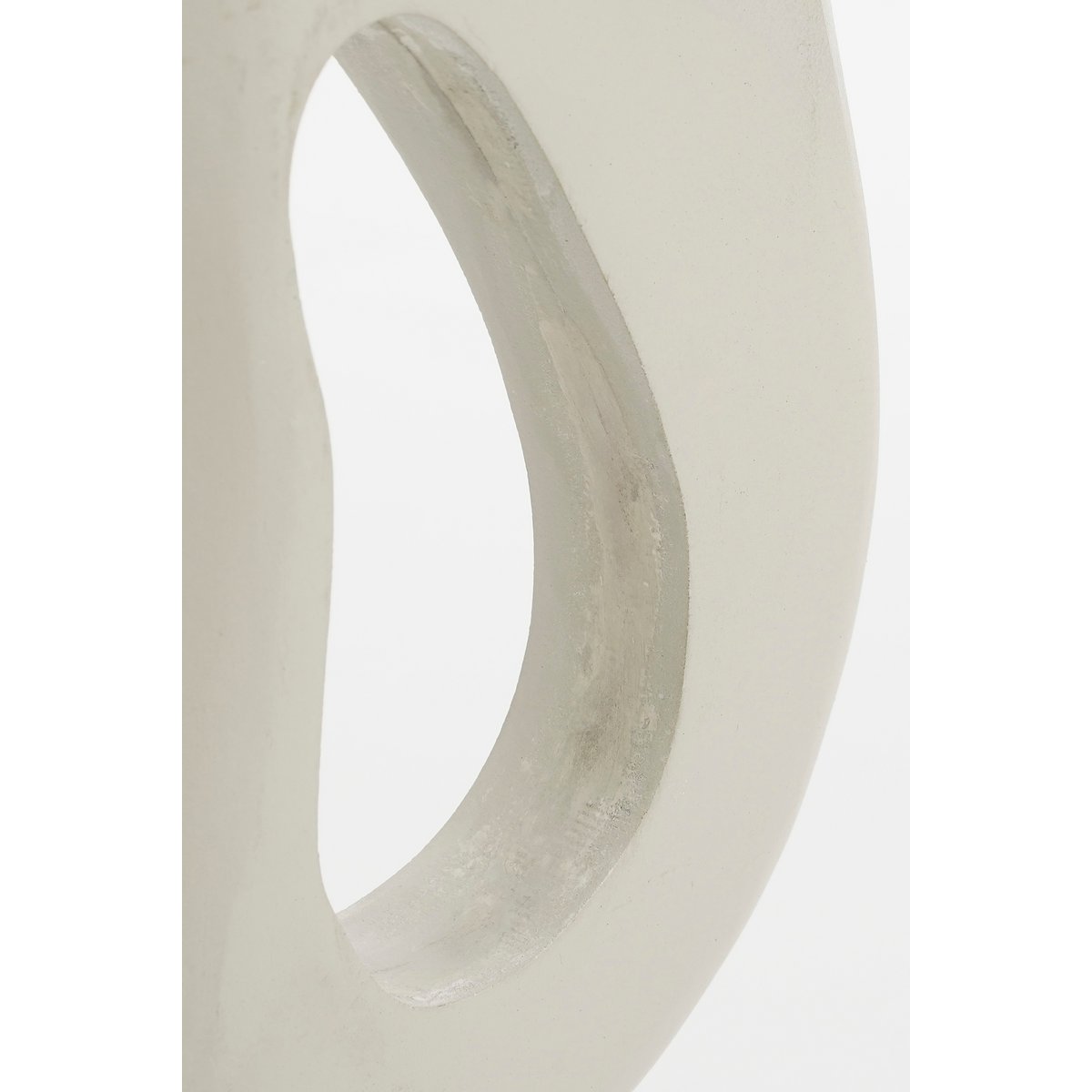 Pastina Ornament on Foot - L7 x W17 x H38 cm - FSC 100% Mango Wood - Off White