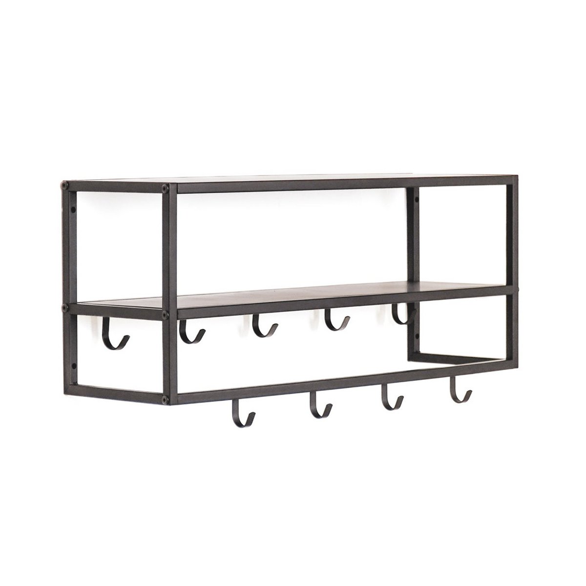 Coat rack - Shelves - Metal - Black 
