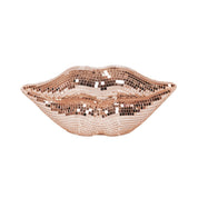 Ornament - Disco Lip - Glass - Rose Gold - 29x10x13.5 cm