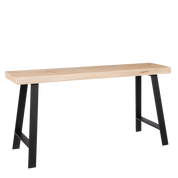 Plano Sofa - L92 x B31 x H46 cm - Vurenhout - Lichtbruin