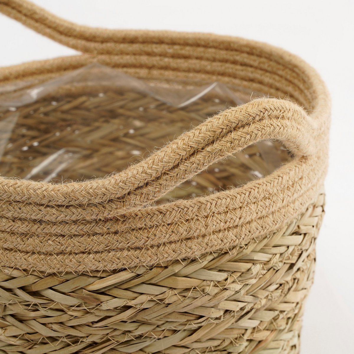 Anne Plant Basket - Set of 2 - H28 x Ø30 cm - Seagrass - Light brown