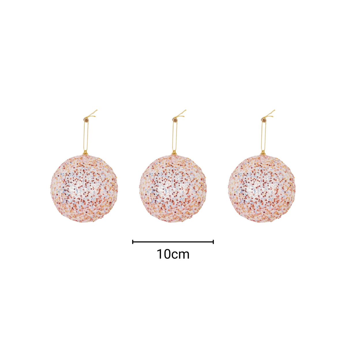 Christmas ornaments - Christmas balls - Set of 3