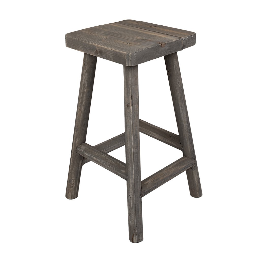 Plantentafel Bruin, Hout 30x30x58 cm