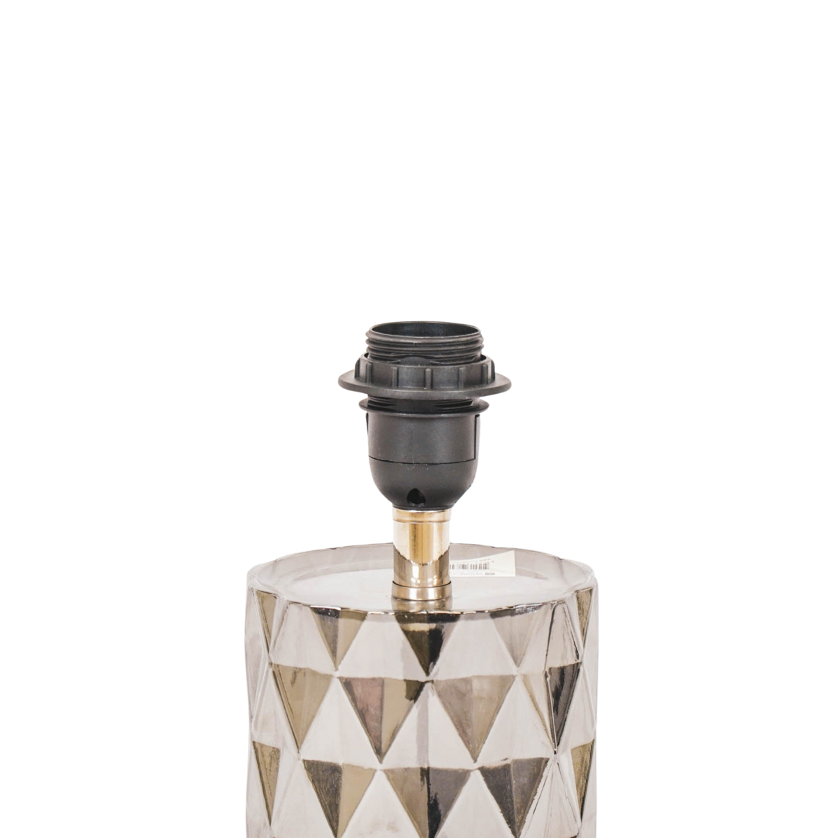Table lamp - Crystal base - Glass - Smokey - 19x19x20cm