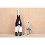 Silver Wine Stopper and Bottle