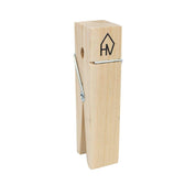 Ornament - Clip card holder - Wood - Natural - 4x15cm