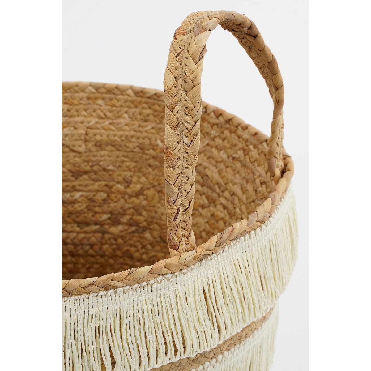 Storage basket - Set of 2 - H30 x Ø32 cm - Waterhyacint - Brown