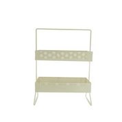 Planken - Styling - Metaal - 2 lagen - Beige - 30x15x40cm