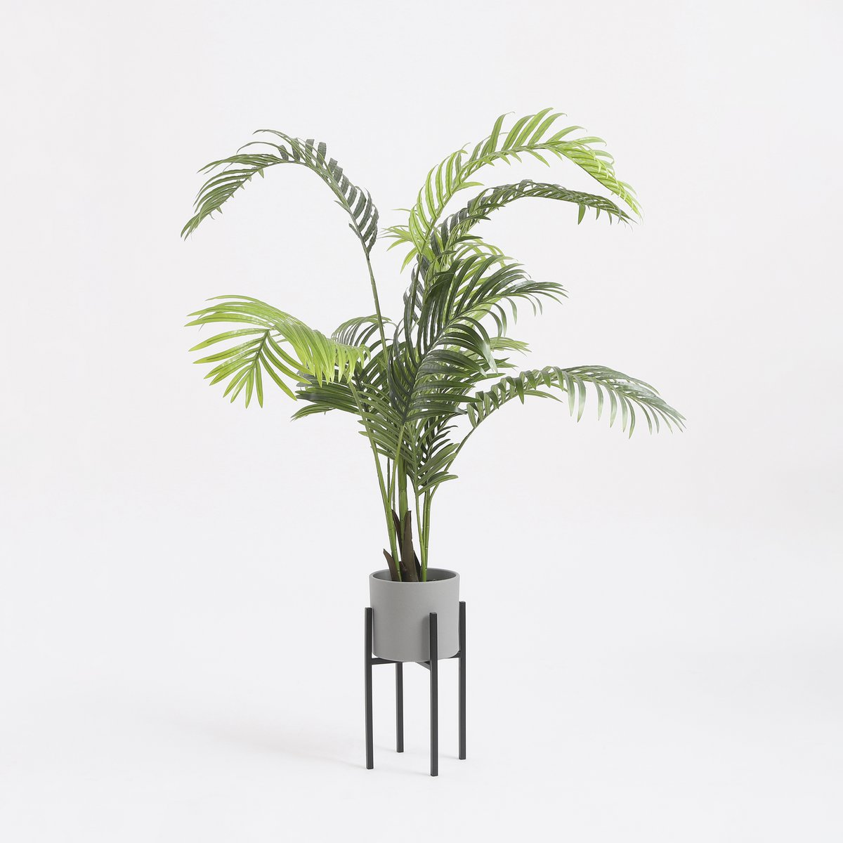 Ascot Plant Stand - L21 x W21 x H35 cm - Metal - Black