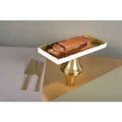 White and gold cake stand 35x15x12.5 cm