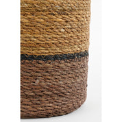 Damian Plant basket - Set of 2 - H20 x Ø20 cm - Seagrass - Brown