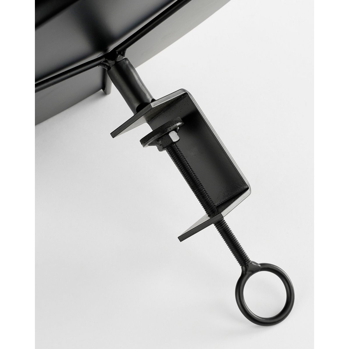 Aston Tray with Clamp - H30 x Ø31 cm - Metal - Black