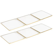 Vierkante bril onder Golden Edge - veel 6