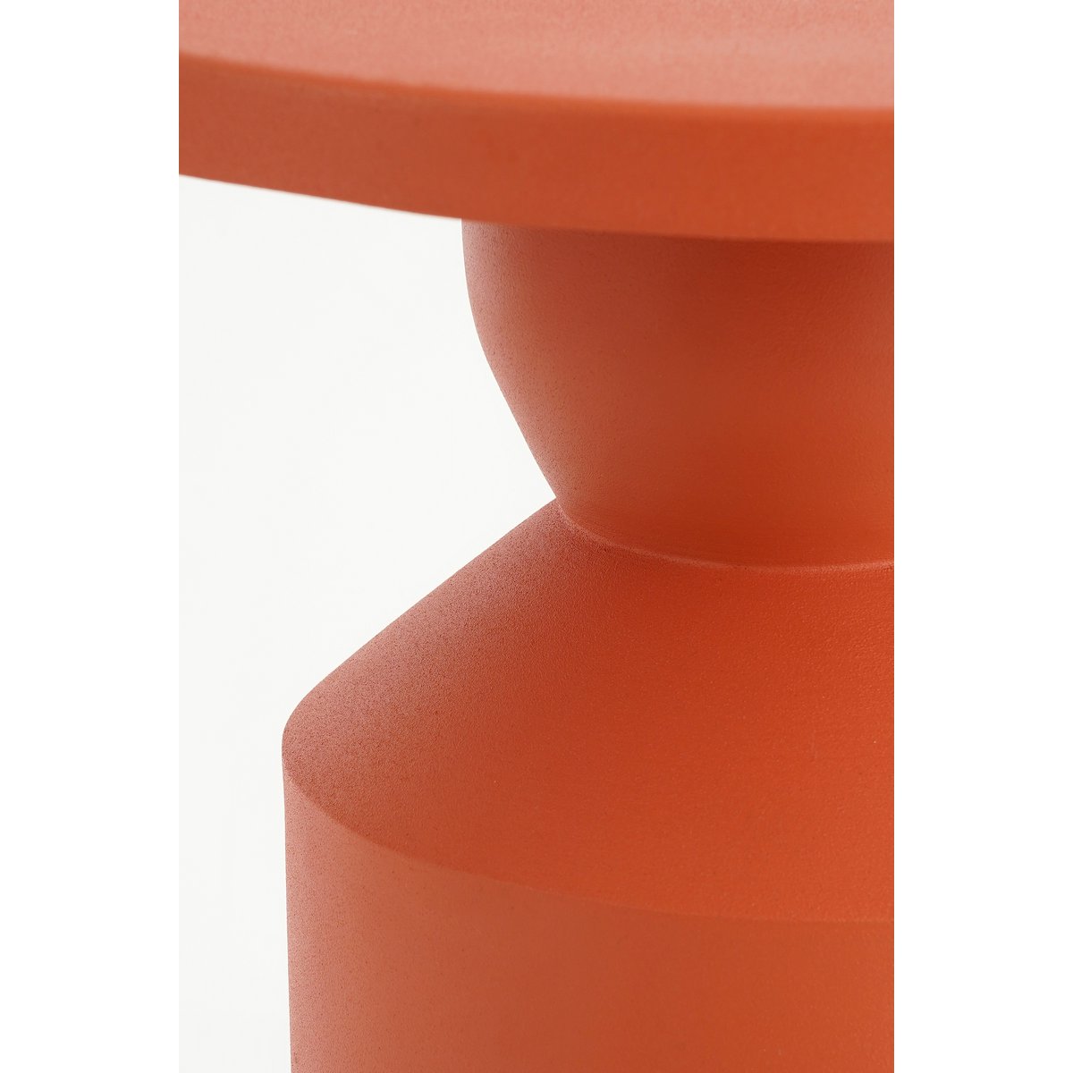 Feroza side table - H51 x Ø30 cm - Metal - Orange