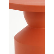 Feroza side table - H51 x Ø30 cm - Metal - Orange