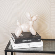 Ornament - Money Box Balloon Dog - Ceramic - Sand - 17x7x17cm