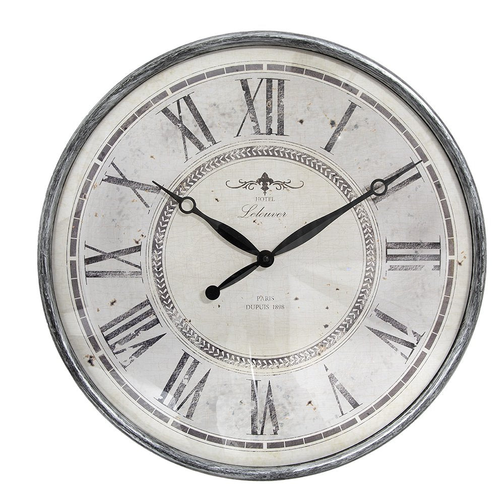 Wandklok Grijs Beige ? 50x6 cm / 1xAA