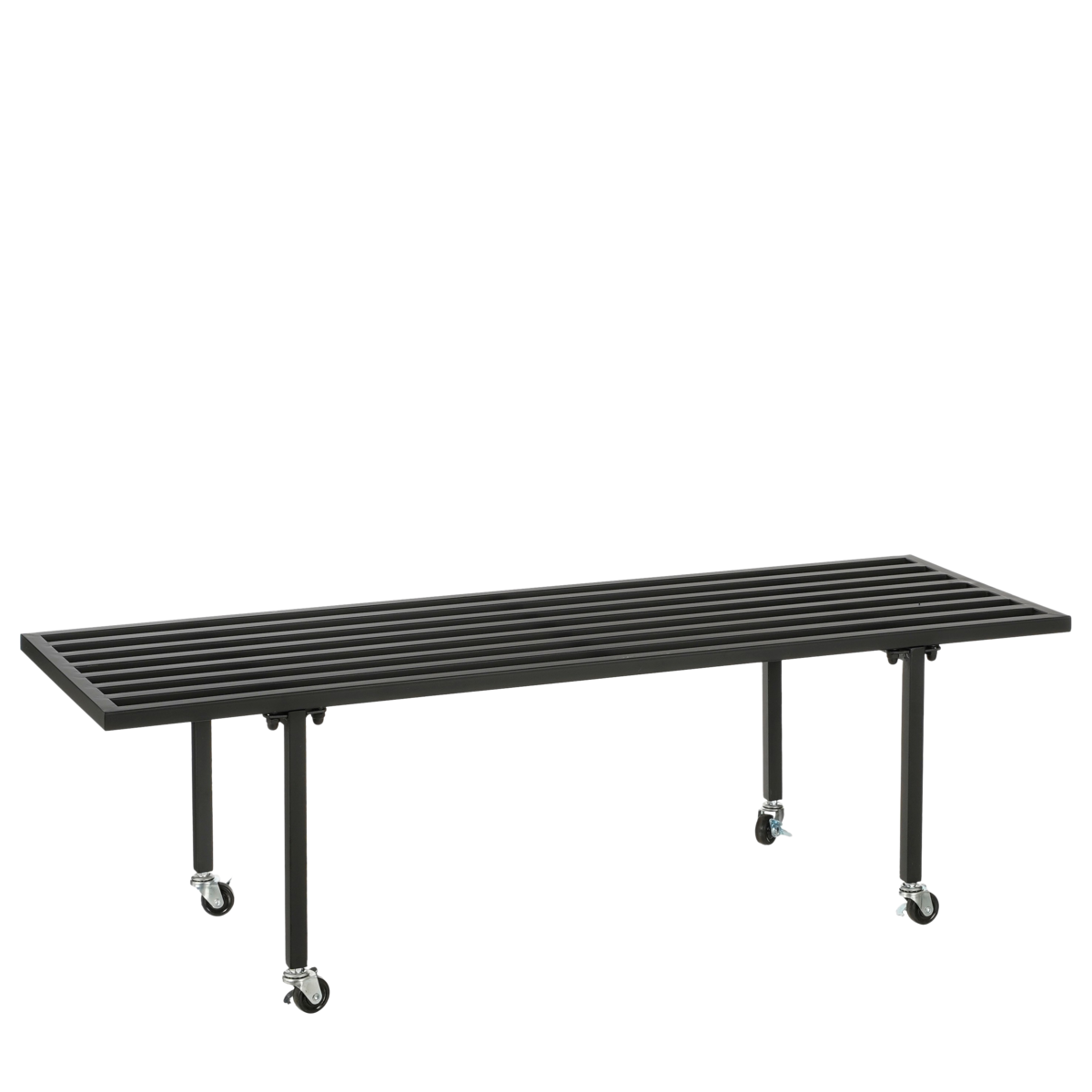 Table à plantes Greenrax - L118 x l38 x H36 cm - Métal - Noir