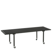 Table à plantes Greenrax - L118 x l38 x H36 cm - Métal - Noir