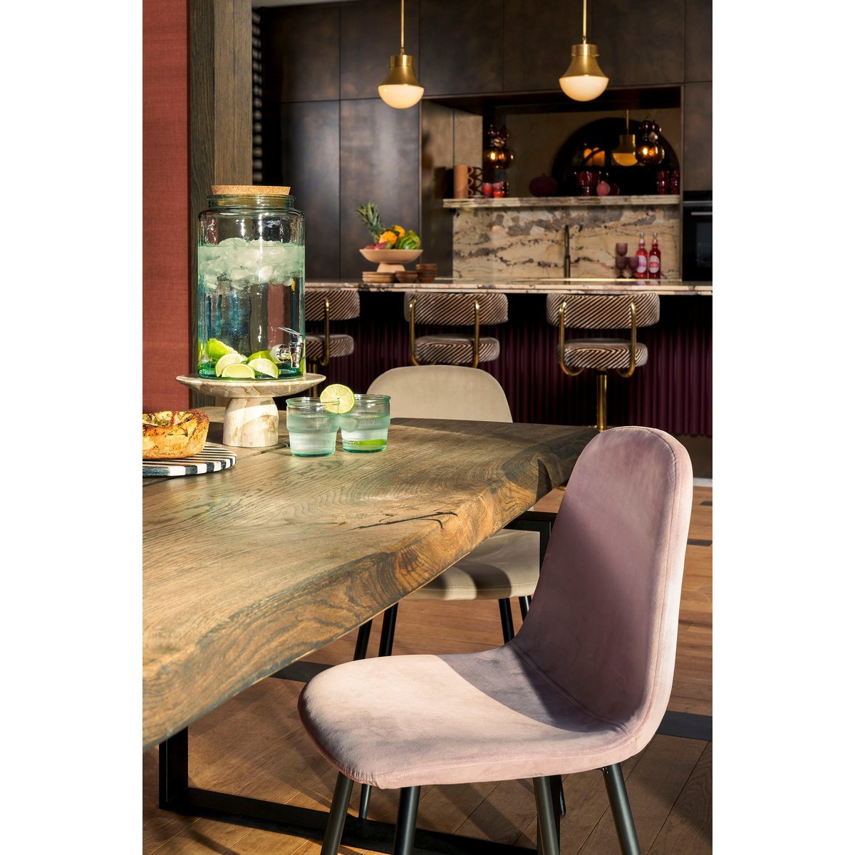 Beverage dispenser with tap - 6 liters - Recycled glass - Transparent