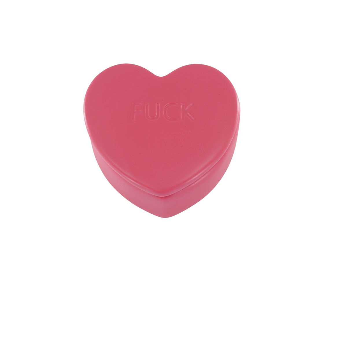Decoratieve Pot- Candy Heart 'FUCK- Neon Roze- 12x11,5x6cm