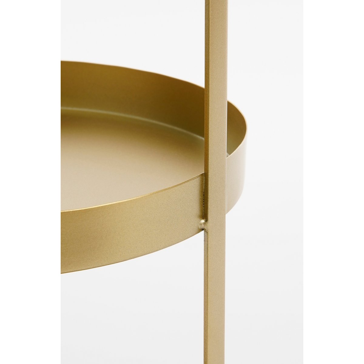 Etagère 2-Tier - H41 x Ø25 cm - Metal - Gold
