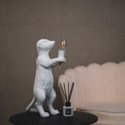 Lamp - Meerkat - Polyresin - Sand - 15x10x38cm