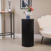 Side table or  pillar cylinder - black
