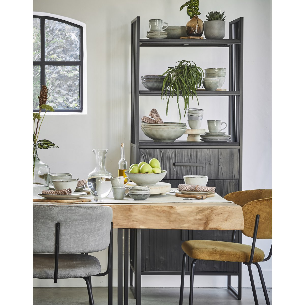 Tabo Crockery Set 4 Persons - Gray
