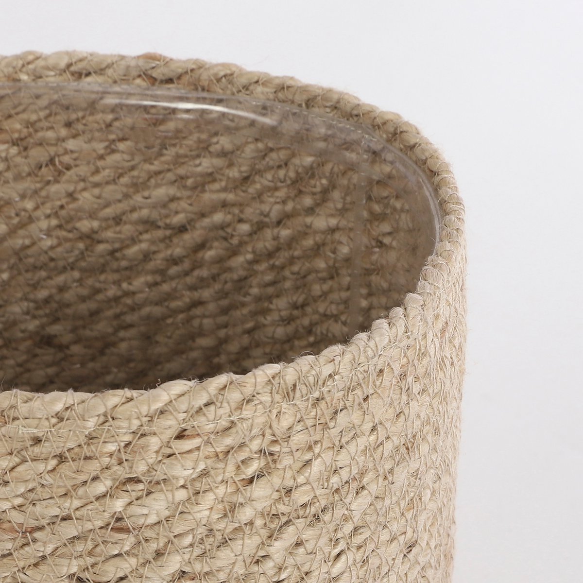 Atlantic Plant Basket - Set of 2 - H20 x Ø20 cm - Jute - Cream
